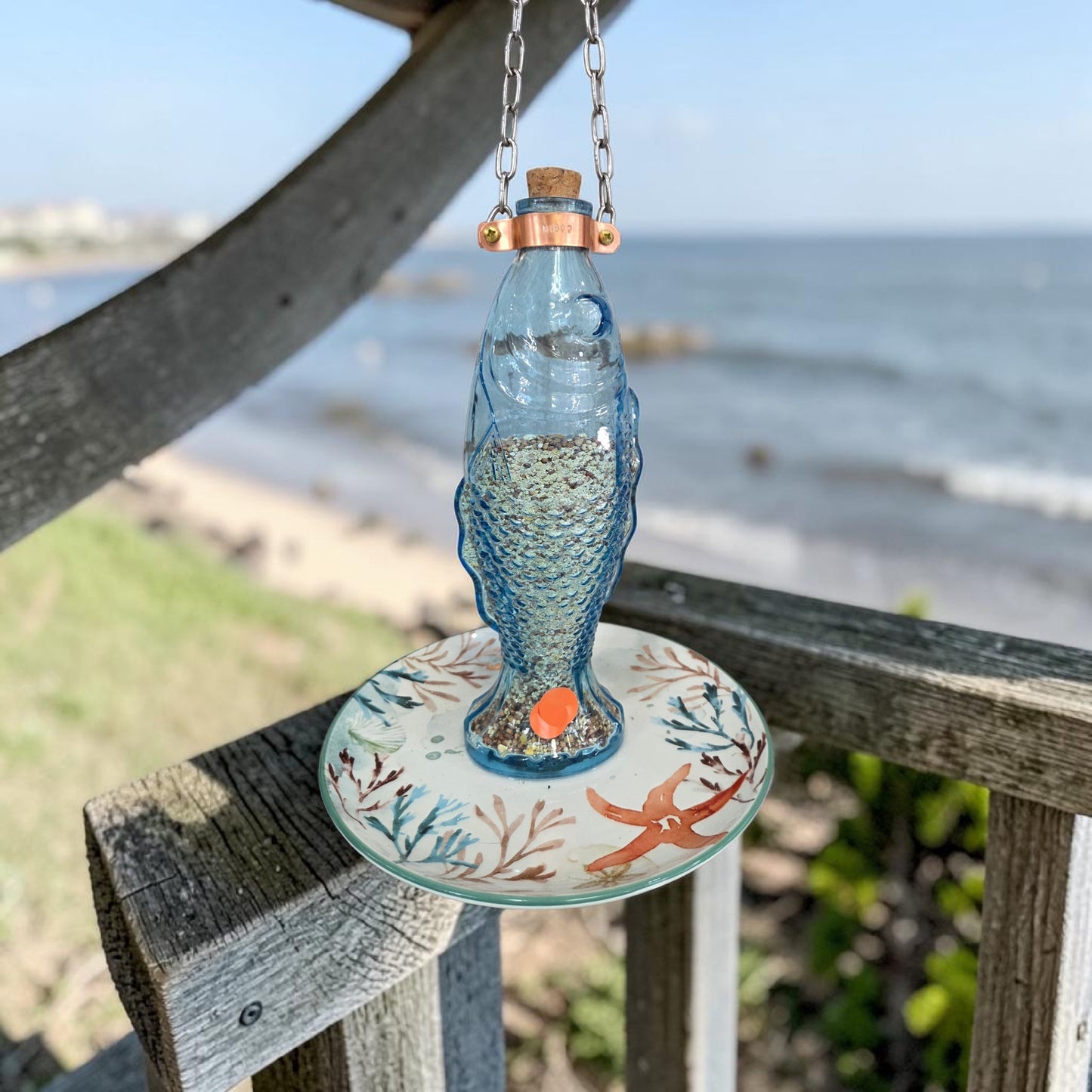 Fish Bottle Bird Feeder